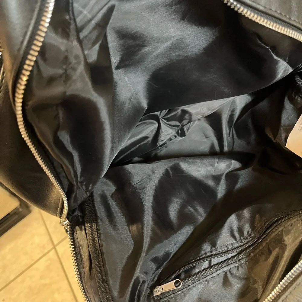 Faux Leather Backpack